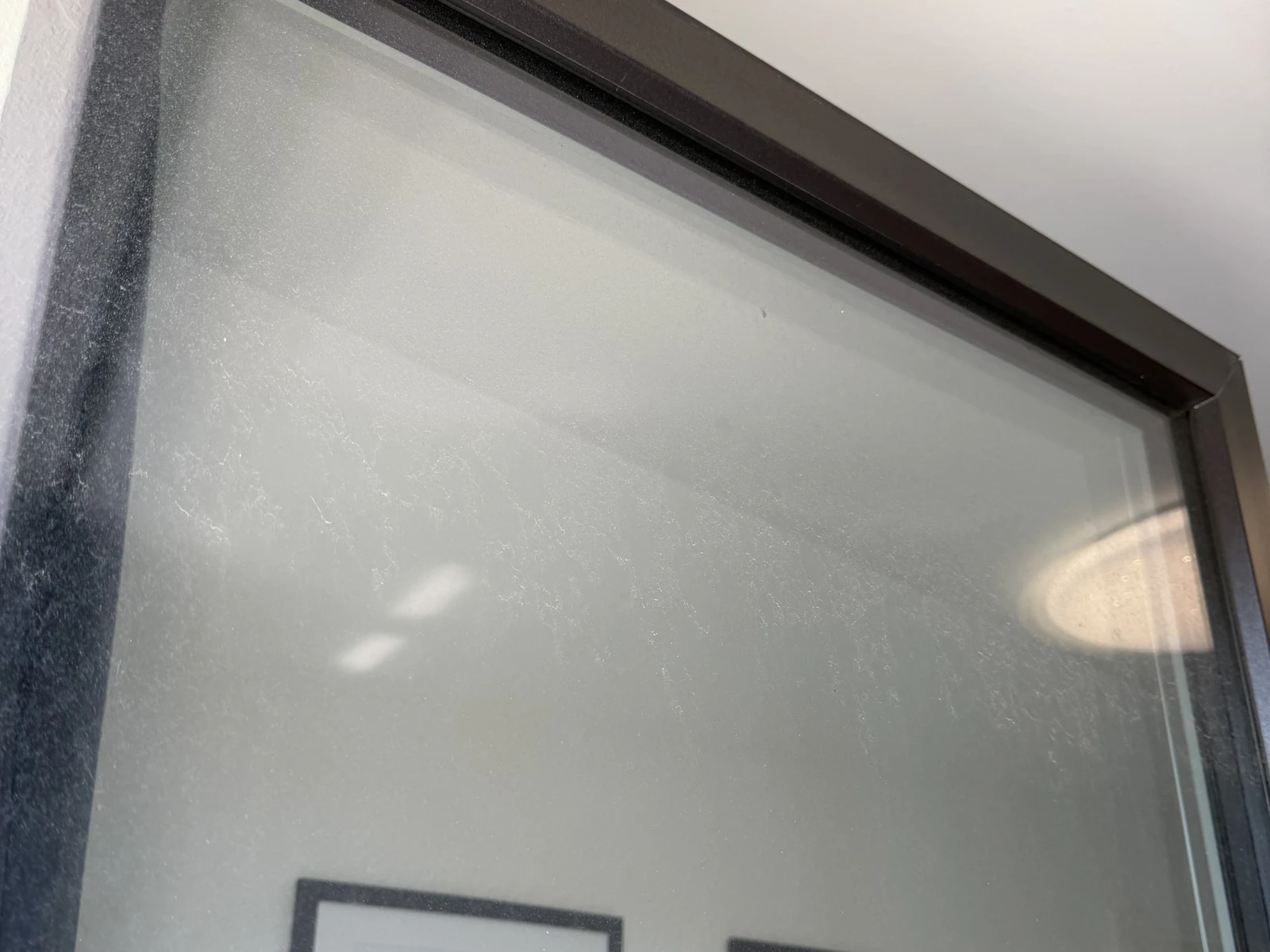 Fenster vor der Reinigung